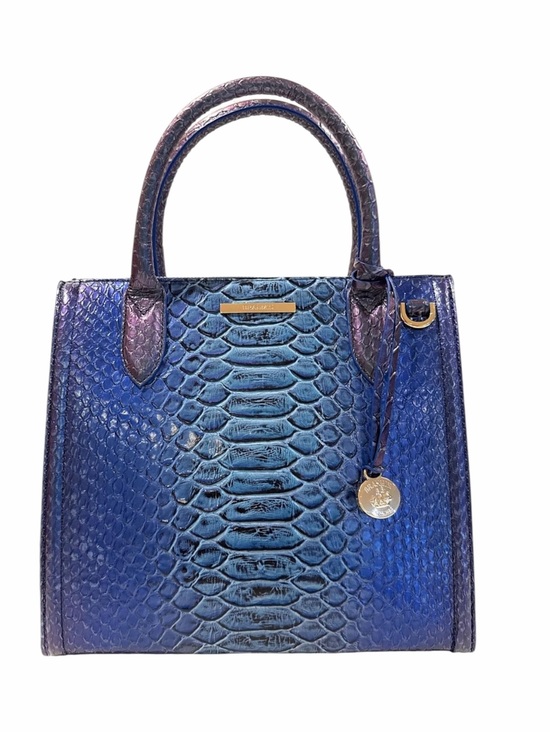 Brahmin Handbags - Brahmin Small Carolina Electric Blue Ateague Satchel